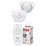 Bundle aus NUK Star Babyschnuller | BPA-freie Silikonschnuller | 0–6 Monate |...