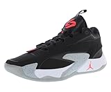 Nike Herren Jordan Luka 2 Sneaker, Black/Bright Crimson, 43 EU