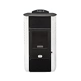 STUFE A PELLET ITALIA Siberia Idro 15 KW WiFi | Hydro-Pelletöfen für Heizung...