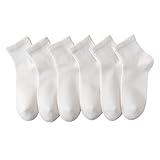 MAGIARTE 6 Paar Damen Mini Crew Knöchelsocken Reine Baumwolle Sportliche...