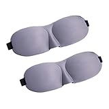 WIZBIOTECH Schlafmaske für Männer & Frauen, 2-er Pack 3D Schlafbrille...