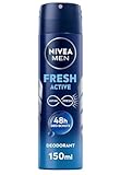 NIVEA MEN Fresh Active Deo Spray, Deodorant mit einzigartiger INFINIFRESH Formel...