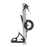 EVTSCAN Neuestes Edelstahl-T-Quadrat-Lineal, Kombinations-Quadrat-Set mit...