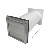 EASYTEC® Edelstahl Standard-Mauerkasten Ø 150 mm | DN150 | mit Teleskoprohr...