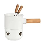 BUTLERS Schokofondue Set Porzellan 250ml 2 Personen - Teelichthalter mit...