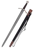 Battle-Merchant Templerschwert aus echtem Stahl mit Scheide | echt Metall |...