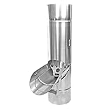 SAREI Regenrohrklappe Verzinkt DN 100 Regenwasserklappe mit Sieb Dichtheit und...