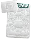 KNERST® Set Kinderdecke 100x135 und Kissen 40x60cm - Baby Bettdecke und Kissen...