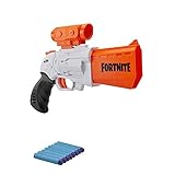 SR Fortnite Nerf Blaster - Spannhebel-Action mit 4 Darts - mit abnehmbarem...