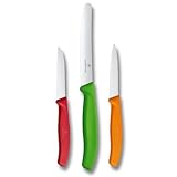 Victorinox Swiss Classic, Küchenmesser Set, 3teilig, Gemüse-, Tomaten- und...