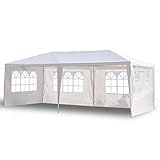 ALightUp Garten-Pavillon 3x6 m,faltbar, wasserdicht,Empfangszelt, mit 4...