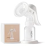 NCVI Handmilchpumpe, Manuelle Stillpumpe, Einfach zu Bedienen, Kompakt und...