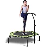 YYOUNICEST Fitness-Trampolin Ø ca 112cm,Indoor Minitrampolin für...