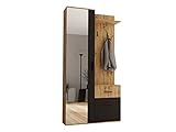 Mirjan24 Garderoben-Set Jarelin, Stylishe Kompaktgarderobe mit 2 Kleiderhaken,...