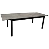 DEGAMO Gartentisch Ausziehtisch FARO XL, 180/240x100cm, Aluminium anthrazit +...