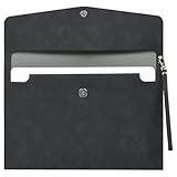 OFFCUP Dokumententasche A4 PU Leder mit Tragegriff Wasserdichte Document Case...