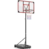 Yohood Basketballkorb Outdoor für Kinder/Jugendliche, Basketballkorb mit Rollen...