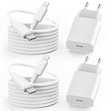 for iPhone Ladekabel, 2er-Pack 25W ladekabel iPhone schnellladekabel 2M für...
