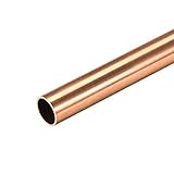 sourcing map Kupfer Rundrohr, 8mm AD 0,5mm Wandstärke 300 mm langes gerades...