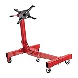 Wiltec Motorständer bis 680 kg, Motorheber mit 360° Lenkrollen, Getriebeheber...