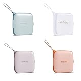 4 Stück Tragbare Maskenbox, Wiederverwendbar Masken Etui Staubdicht, Tragbarer...