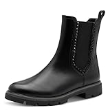 MARCO TOZZI Damen Chelsea Boots Vegan mit Reißverschluss, Schwarz (Black), 38...