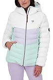 ALIFE and Kickin UffieAK A Puffer Damen Winterjacke, gefütterte Jacke White L