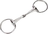 Equinate Olivenkopfgebiss Edelstahl 16mm einfach gebrochen 14,5cm - Anatomisch...