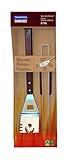 Tramontina CHURRASCO Grillhelfer, Grillbesteck, Holzgriff FSC, Edelstahl...