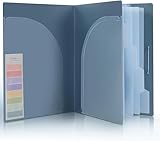 SKYDUE Dokumentenmappe A4, Fächermappe A4 Mit 5 Pockets & 2 Fächern Für...