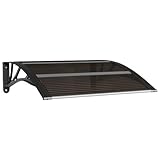 vidaXL Türvordach, Vordach für Haustür 80x80cm, Haustür Überdachung...