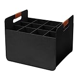 Duroecsain Flaschentasche mit 12 Fächer, Flaschen Tasche aus Filz, recycelt, 37...