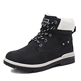 Cenlynn Damen Winterstiefel Winterschuhe Warm Gefütter Schneestiefel Bequem...