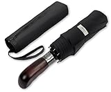 Balios® Regenschirm Mit Echtem Holzgriff -Optional | Auf Zu Automatik |...