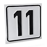 Betriebsausstattung24 Hausnummernschild Nr. 11 - Größe: 10 x 10 cm -...