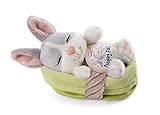 NICI Kuscheltier Hase grau 12 cm – Stofftier aus weichem Plüsch, niedliches...