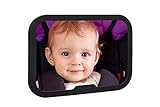 Altabebe 360° Baby Autospiegel - 100% Bruchsicherer Rücksitzspiegel - Baby...
