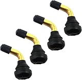 KEWAYO PVR70 Roller Ventil, Reifenventil 90 Grad - 4 Stück Messing Tubeless...