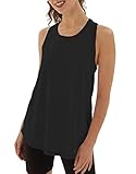 sissycos Damen Sport Tank Top Ärmellos, Sanft Racerback Shirt Rundem Ausschnitt...