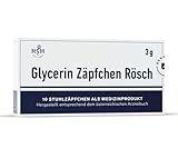 Glycerin Zäpfchen Rösch | 3g (10 Zäpfchen) | für eine natürliche...