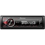 Pioneer MVH-130DAB, 1-DIN-Autoradio mit RDS und DAB+, USB, AUX-Eingang, geringe...
