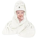 Aolso Kapuzenhandtuch Baby, 80x80 cm Baby Handtuch Kapuze, Baby Waschlappen,...