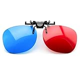 PRECORN 3D Brille rot blau Clip-On für Brillenträger Rot/Cyan...