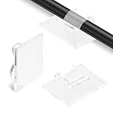 Selbstklebender Kabelhalter 30 Stück Kabelclip Hakentyp Transparenter Wand...