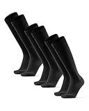 DANISH ENDURANCE Weiche Kniestrümpfe für Herren & Damen, kniehohe Socken, 3...