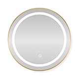SensaHome Runder LED-Badezimmerspiegel – Dimmbare Wandspiegel mit Beleuchtung...