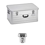 Enders Alubox 80 L mit Schloss Set - Aluminium Box 1 mm Wandstärke,...