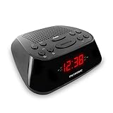 Metronic 477003 Uhrenradio - Radiowecker Schlummerfunktion - Sleeptimer Roter...