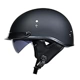 Halbschalenhelm mit ECE, Jethelm Retro mit Sonnenblende, Chopper Helm Roller...