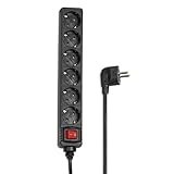 Hama Steckdosenleiste 6-Fach (Mehrfachsteckdose mit Save Energy-Schalter zum...